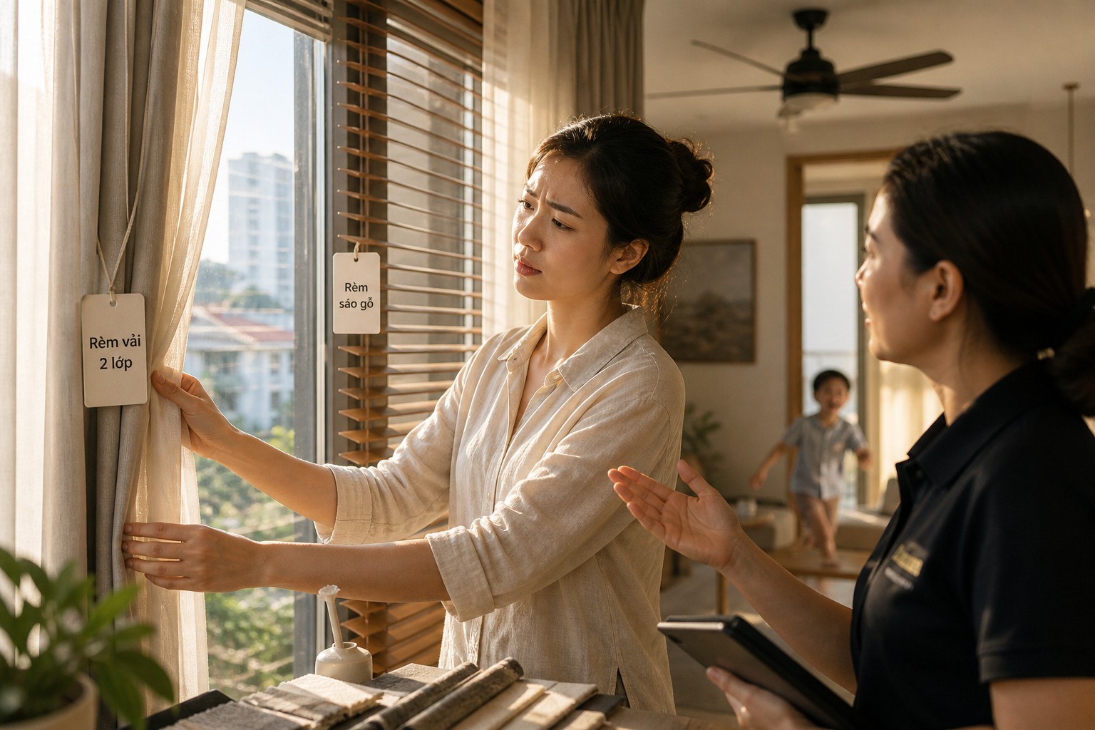 May Rèm Cửa Cho Gia Đình — Các loại rèm cửa phổ biến phù hợp cho gia đình Việt 2026