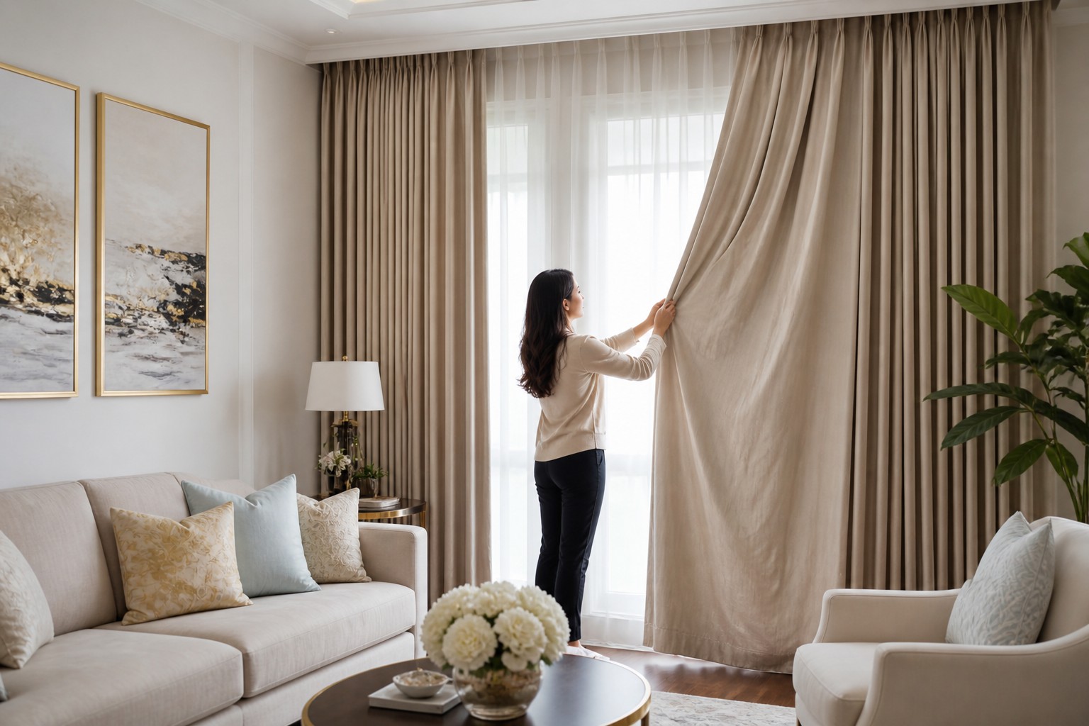 may rèm cửa gia đình — Vì sao nên may rèm cửa riêng cho gia đình?