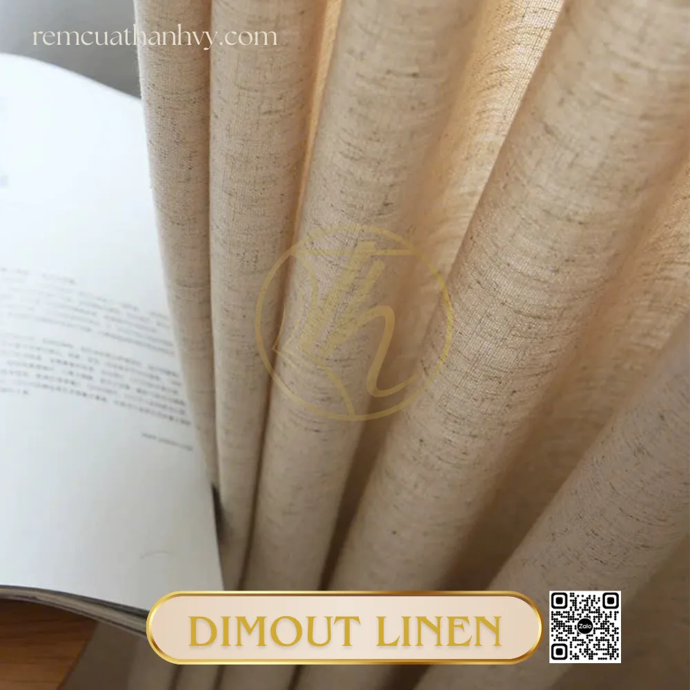 Rem dimout linen mau be tu nhien 8
