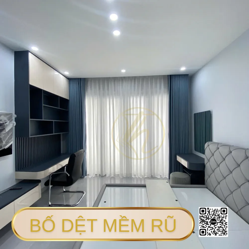 Rem vai bo xanh duong thanh lich can sang 4